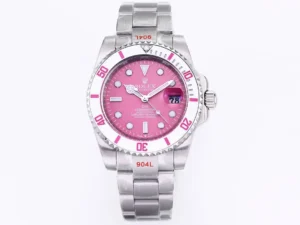 Rolex Submariner DiW Custom Pink Dial Automatic Watch (commonly known as the "Submariner")