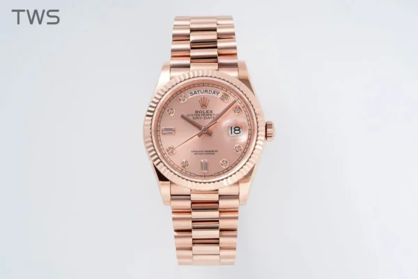 Rolex Day-Date 18K Rose Gold Automatic Watch (commonly known as "DD")