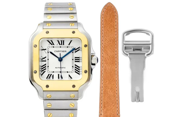 Cartier Santos de Cartier two-tone automatic mechanical watch