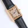 Cartier Tank series diamond-set automatic mechanical watch