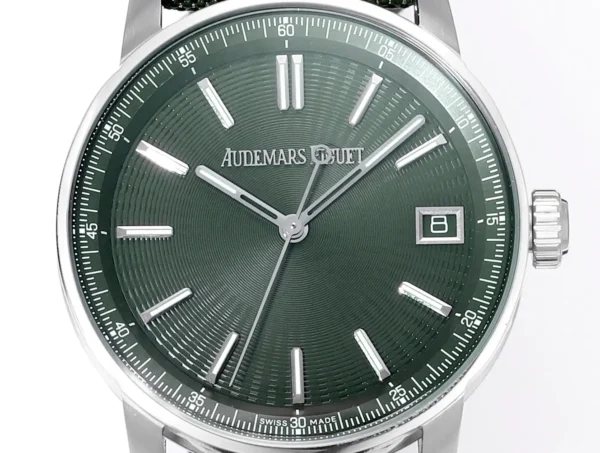 Audemars Piguet CODE 11.59 series 15210ST green dial watch