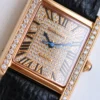 Cartier Tank series diamond-set automatic mechanical watch
