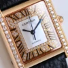 Cartier Tank series diamond-set automatic mechanical watch