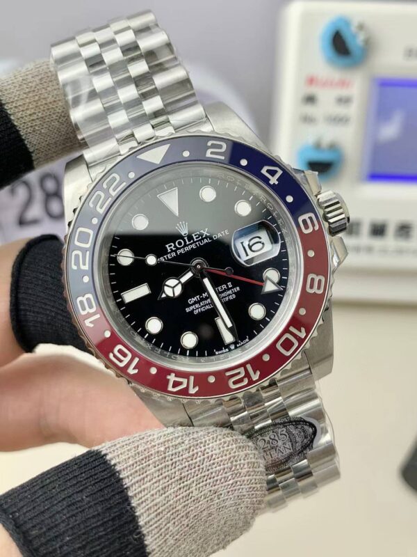 Rolex GMT-Master II automatic mechanical watch (commonly known as the "Coke bezel")