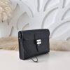 Montblanc Men's Clutch Bag (Black Grained Leather)