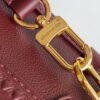 Louis Vuitton Side Trunk series soft box bag (burgundy grained calfskin)