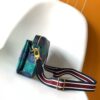 Louis Vuitton (LV) x Collaboration Trio Messenger Bag (Green and Blue Monogram Graffiti Style)