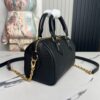Louis Vuitton Speedy Bandoulière 20 Pillow Bag (Black Embossed Calfskin)