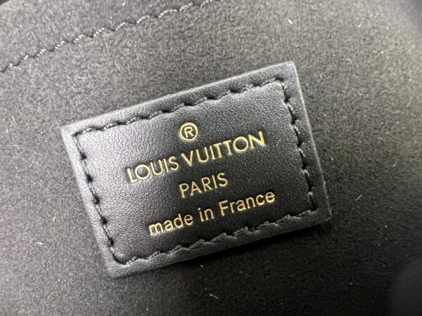 Louis Vuitton Speedy Bandoulière 20 Pillow Bag (Black Embossed Calfskin)