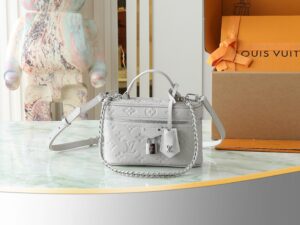 Louis Vuitton Vanity series cosmetic bag (white embossed calfskin)