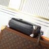 Louis Vuitton Side Trunk series soft box bag (black with monogram pattern)