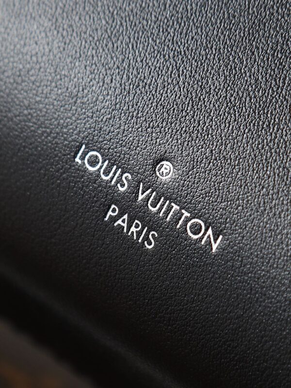 Louis Vuitton Side Trunk series soft box bag (black with monogram pattern)