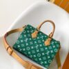 Louis Vuitton Speedy Bandoulière 25 Pillow Bag (Green Embossed Leather)