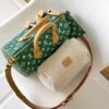 Louis Vuitton Speedy Bandoulière 25 Pillow Bag (Green Embossed Leather)