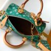 Louis Vuitton Speedy Bandoulière 25 Pillow Bag (Green Embossed Leather)