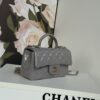 Chanel Classic Flap Mini Classic Handbag with Top Handle (Patent Leather)