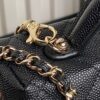 Chanel's classic flap bag series, caviar leather long box bag (Vanity Case)