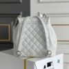 Chanel's classic quilted backpack (commonly known as the "Chanel hobo backpack/bucket backpack")