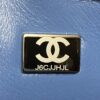 Chanel Classic Flap Camellia Jacquard Denim Mini Flap Bag (Adjustable Chain)