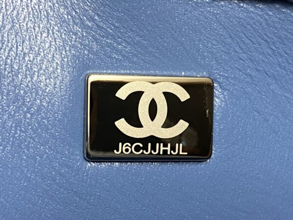 Chanel Classic Flap Camellia Jacquard Denim Mini Flap Bag (Adjustable Chain)