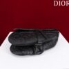 Dior Saddle Bag (Oblique Embossed All Black)