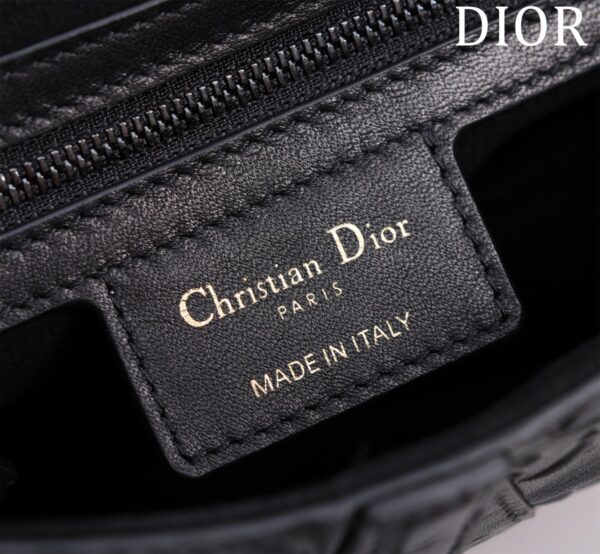 Dior Saddle Bag (Oblique Embossed All Black)